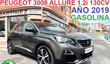 PEUGEOT 3008 ALLURE 1.2i 130CV 6 VELOCIDADES AÑO 2019 lleno