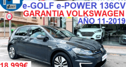 VOLKSWAGEN e-GOLF e-POWER  136CV  AUTOMATICO  AÑO 11-2019