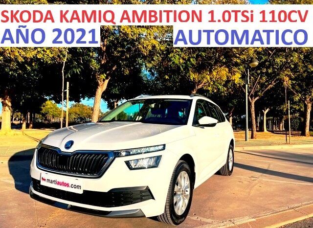 SKODA KAMIQ AMBITION 1.0TSi 110CV DSG AUTOMATICO AÑO 2021 lleno