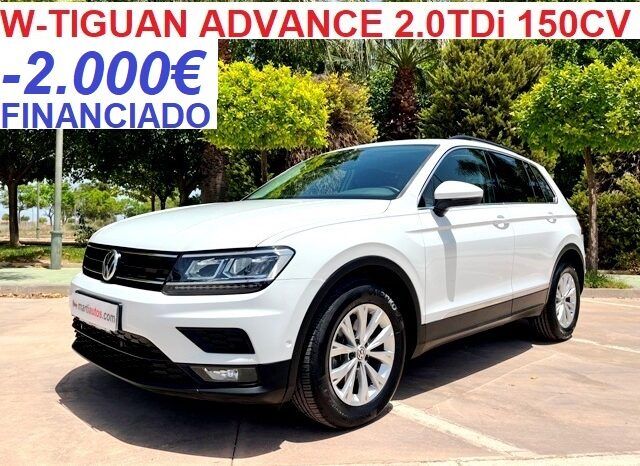 VOLKSWAGEN TIGUAN ADVANCE 2.0TDi 150CV AÑO 2019 lleno