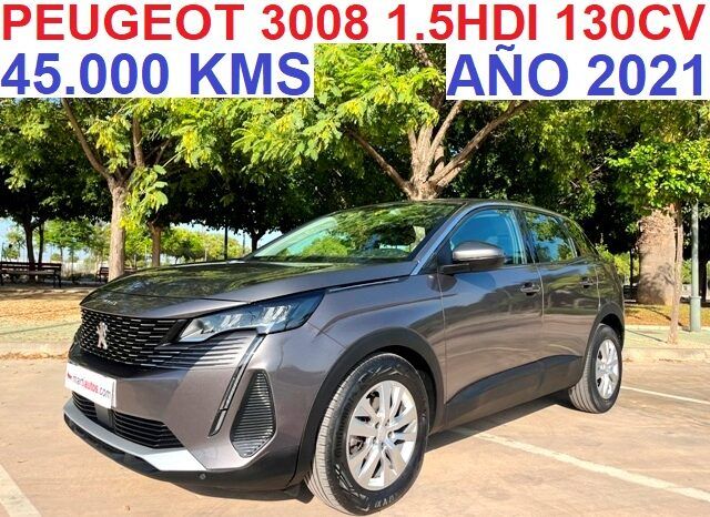 PEUGEOT 3008 ACTIVE PACK 1.5HDI 130CV AÑO 2021 lleno