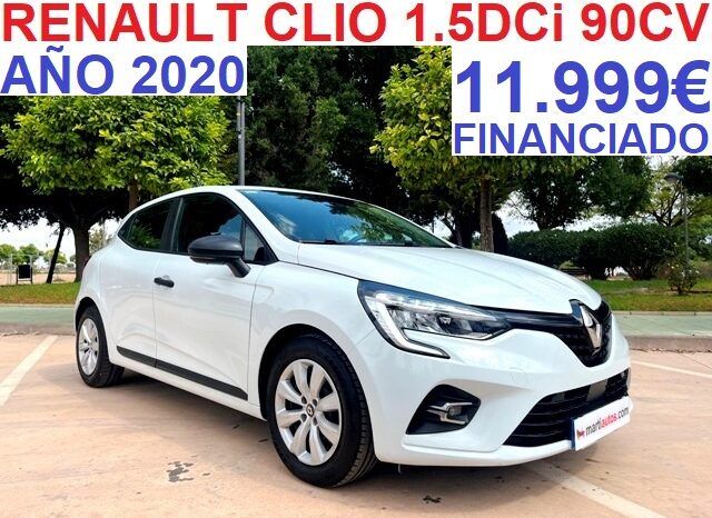 RENAULT CLIO (V) 1.5DCi 90CV ENERGY BUSINESS AÑO 2020 lleno