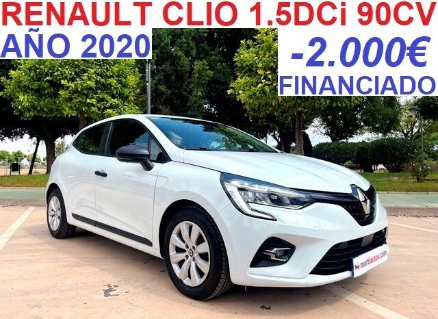 RENAULT CLIO (V) 1.5DCi 90CV ENERGY BUSINESS AÑO 2020 lleno