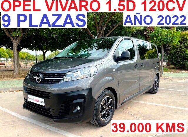 OPEL VIVARO COMBI 1.5D 120CV 9 PLAZAS AÑO 2022 lleno