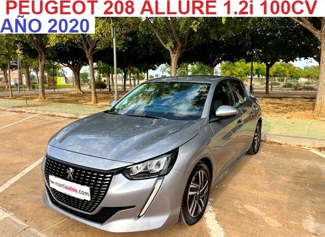 PEUGEOT 208 ALLURE 1.2i 100CV 6 VELOCIDADES AÑO 2020 lleno