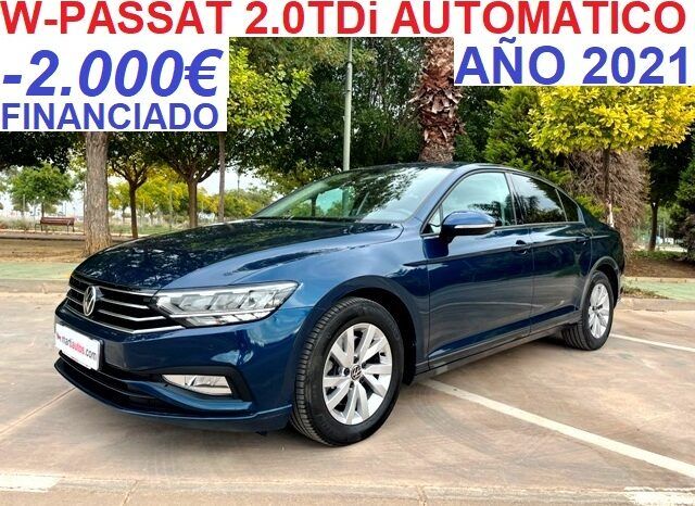 VOLKSWAGEN PASSAT 2.0TDi 122CV AUTOMATICO AÑO 2021 lleno