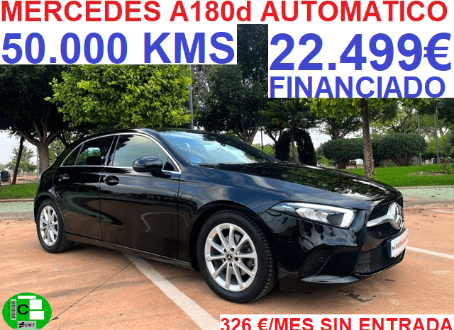 MERCEDES BENZ A180d AUTOMATICO MODELO 2019 lleno