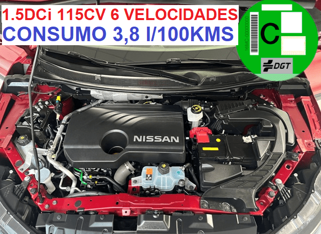 NISSAN QASHQAI N-CONNECT 1.5DCi 115CV 6 VELOCIDADES AÑO 12-2019 lleno