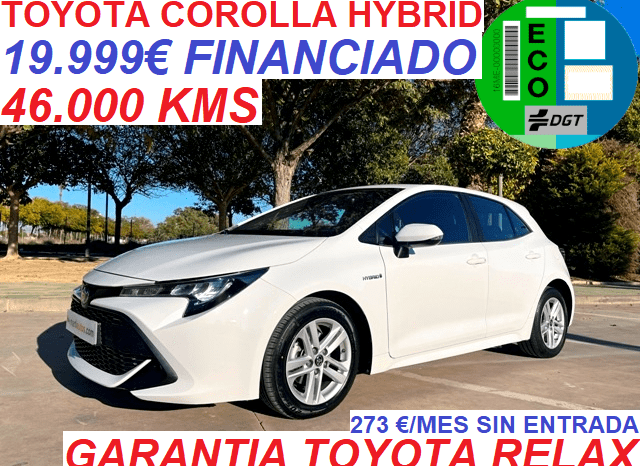 TOYOTA COROLLA ACTIVE TECH 125H HYBRID AÑO 11-2020 lleno