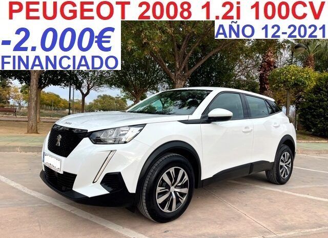 PEUGEOT 2008 ACTIVE 1.2i 100CV 6 VELOCIDADES AÑO 12-2021 lleno