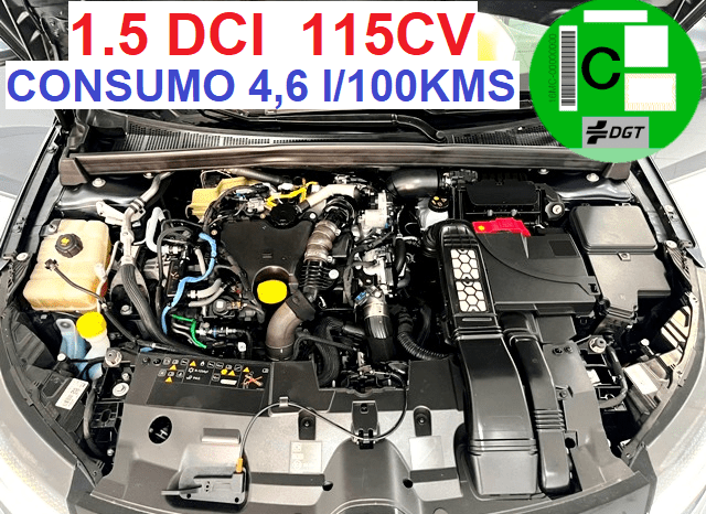 RENAULT MEGANE ZEN ENERGY 1.5DCi 115CV 6 VELOCIDADES AÑO 2021 lleno