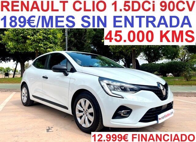 RENAULT CLIO BUSINESS 1.5DCi 90CV 6 VELOCIDADES AÑO 2020 lleno