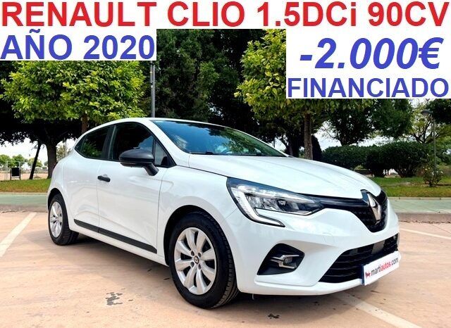 RENAULT CLIO BUSINESS 1.5DCi 90CV 6 VELOCIDADES AÑO 2020 lleno