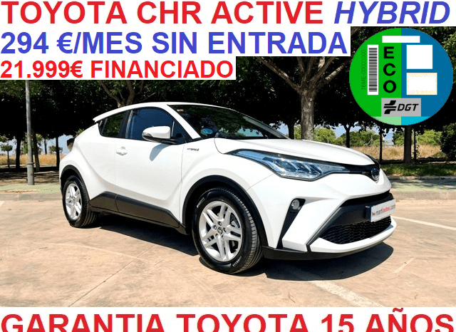 TOYOTA CHR ACTIVE 125H HYBRID AÑO 2021 lleno