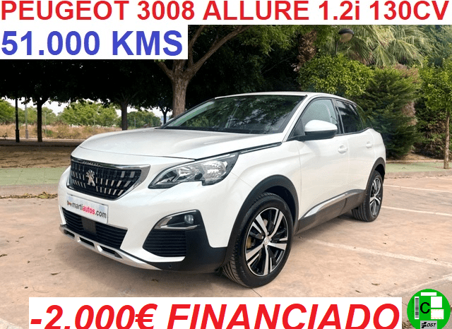 PEUGEOT 3008 ALLURE PACK 1.2i 130CV 6 VELOCIDADES AÑO 2019 lleno