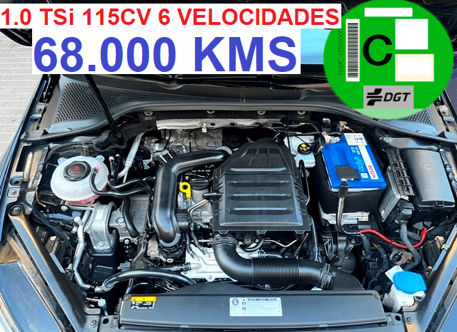 VOLKSWAGEN GOLF VII 1.0TSi 115CV 6 VELOCIDADES AÑO 2019 lleno