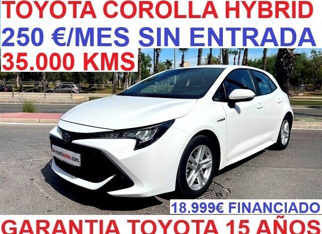 TOYOTA COROLLA HYBRID ACTIVE 125H AÑO 2021 lleno