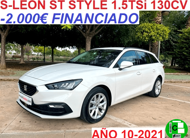 SEAT LEON ST STYLE1.5 TSi 130CV 6 VELOCIDADES AÑO 10-2021 lleno