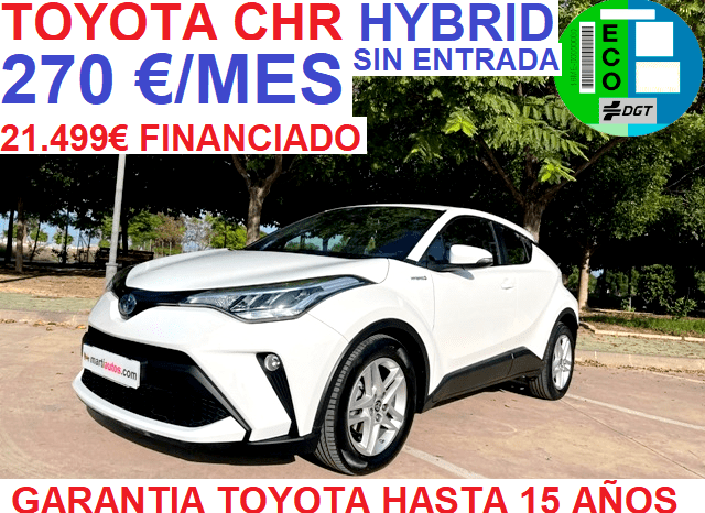 TOYOTA CHR ACTIVE 125H HYBRID AÑO 2021 lleno