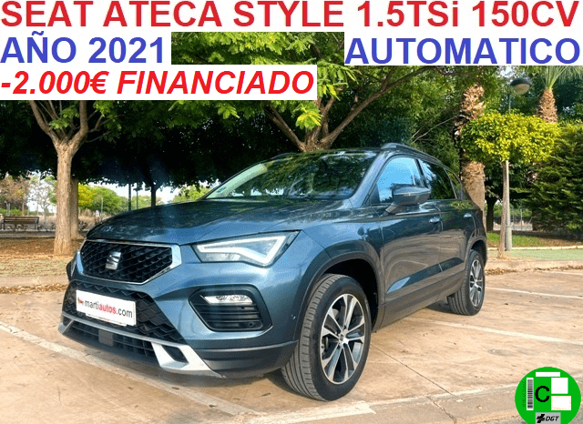 SEAT ATECA STYLE DSG 1.5TSi 150CV AUTOMATICO AÑO 2021 lleno