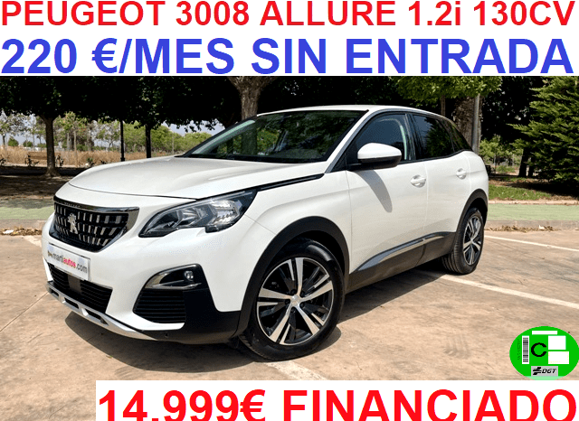PEUGEOT 3008 ALLURE PACK 1.2i 130CV AÑO 2019 lleno