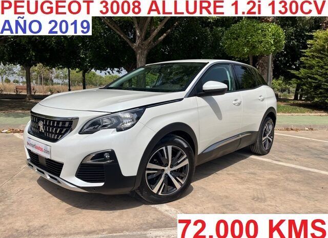 PEUGEOT 3008 ALLURE PACK 1.2i 130CV AÑO 2019 lleno