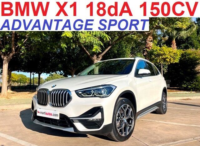 BMW X1 ADVANTAGE SPORT 1.8dA 150CV AUTOMATICO AÑO 2022 lleno