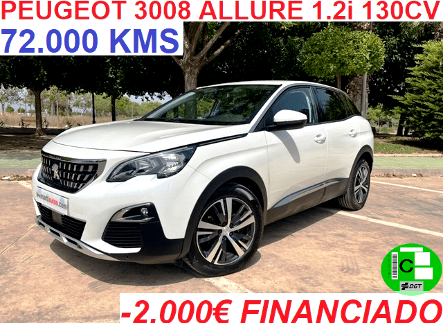 PEUGEOT 3008 ALLURE PACK 1.2i 130CV AÑO 2019 lleno