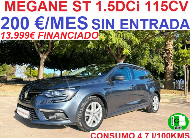RENAULT MEGANE ST BUSINESS 1.5DCi 115CV AÑO 2019 lleno