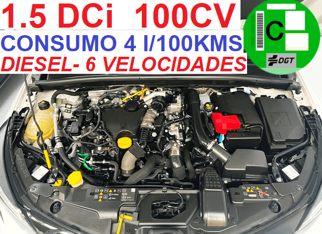 RENAULT CLIO (V) 1.5DCi 100CV 6 VELOCIDADES AÑO 11-2021 lleno