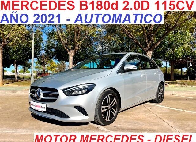 MERCEDES-BENZ B180 CDi 2.0 115CV AUTOMATICO AÑO 2021 lleno