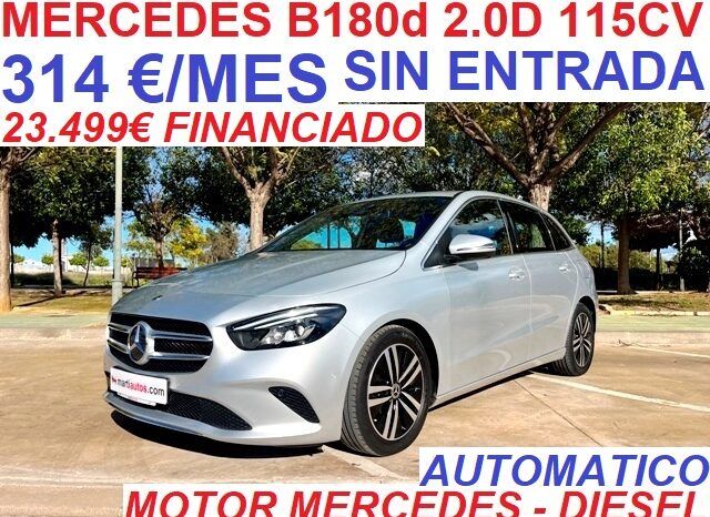 MERCEDES-BENZ B180 CDi 2.0 115CV AUTOMATICO AÑO 2021 lleno