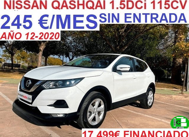 NISSAN QASHQAI ACENTA 1.5DCi 115CV AÑO 12-2020 lleno