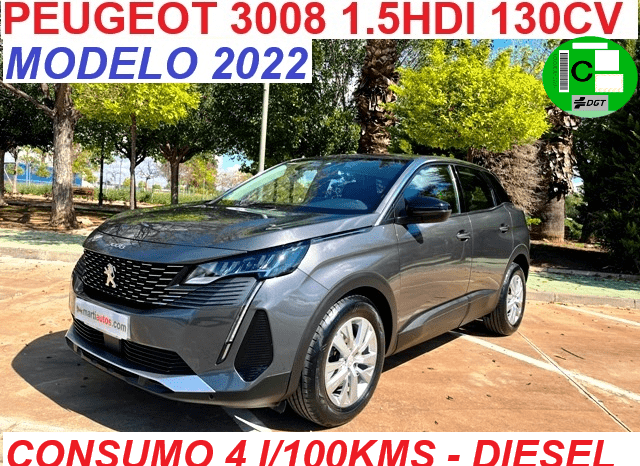 PEUGEOT 3008 ACTIVE PACK 1.5HDI 130CV MODELO 2022 lleno