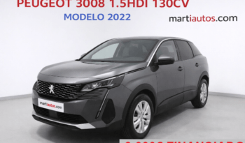 PEUGEOT 3008 ACTIVE PACK 1.5HDI 130CV MODELO 2022 lleno