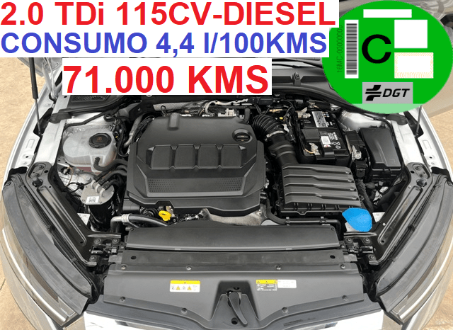 SKODA OCTAVIA AMBITION 2.0TDi 115CV AÑO 10-2022 lleno