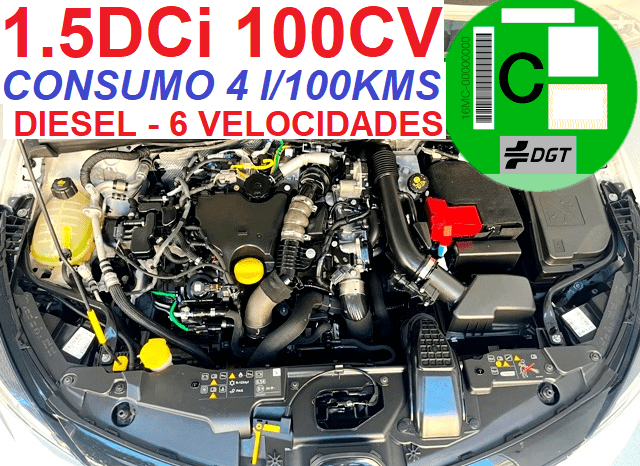 RENAULT CLIO (V) 1.5DCi 100CV 6 VELOCIDADES AÑO 11-2021 lleno