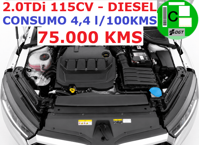 SKODA OCTAVIA AMBITION 2.0TDi 115CV AÑO 2022 lleno