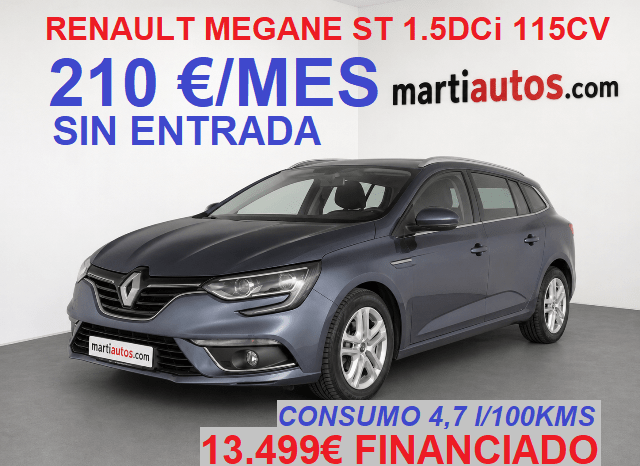 RENAULT MEGANE ST 1.5DCi 115CV AÑO 10-2019 lleno