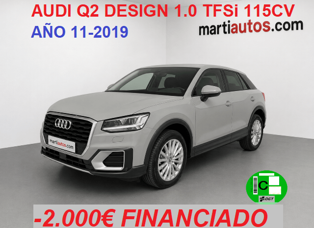 AUDI Q2 DESIGN 1.0TSi 115CV 6 VELOCIDADES AÑO 11-2019 lleno