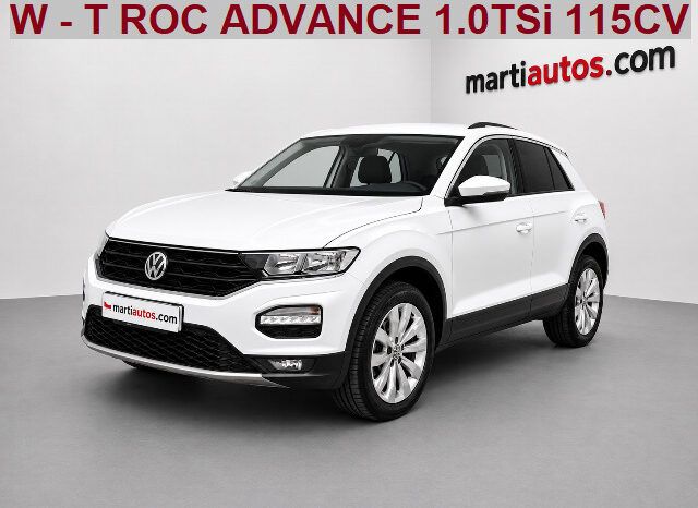VOLKSWAGEN T ROC ADVANCE 1.0TSi 115CV 6 VELOCIDADES AÑO 2019 lleno